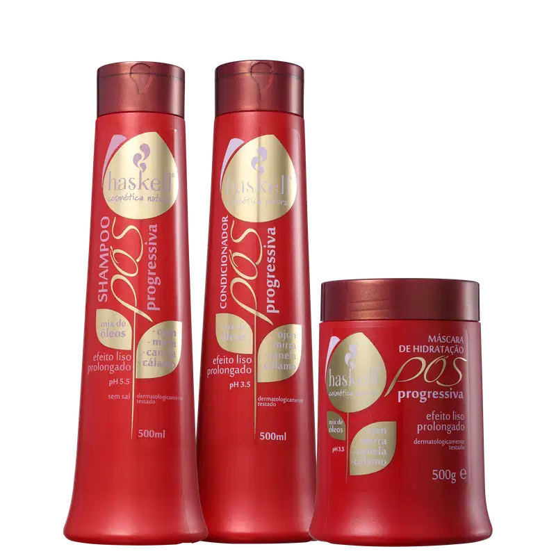 Kit Haskell Pós-Progressiva Máscara (3 Produtos)