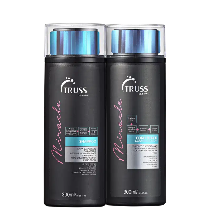 Combo Miracle: Shampoo 300ml + Condicionador 300ml