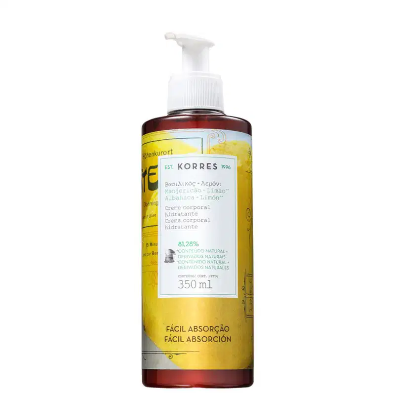 Korres Manjericão-Limão - Creme Hidratante Corporal 350ml