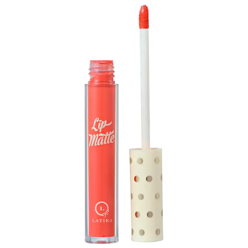 Latika Lip Matte Coral Nº 10 - Batom Líquido 4ml