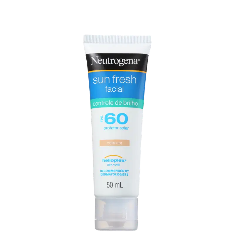 Neutrogena Sun Fresh Controle de Brilho FPS 60 - Protetor Solar com Cor 50ml