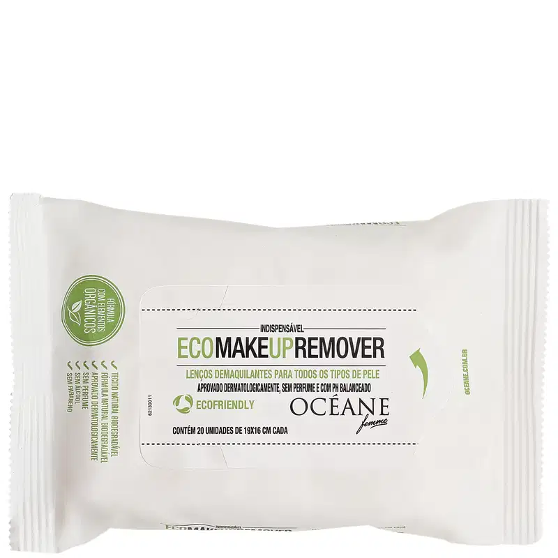 Océane Eco Make Up Remover - Lenço Demaquilante (20unidades)