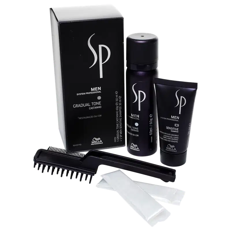 Kit SP System Professional Men Gradual Tone Brown (3 Produtos)