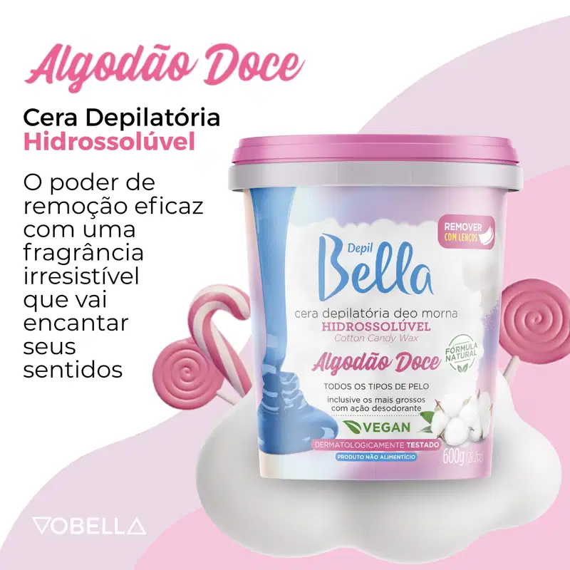 Cera Depilatória Roll-On Pink Pitaya Refil Depil Bella 100g