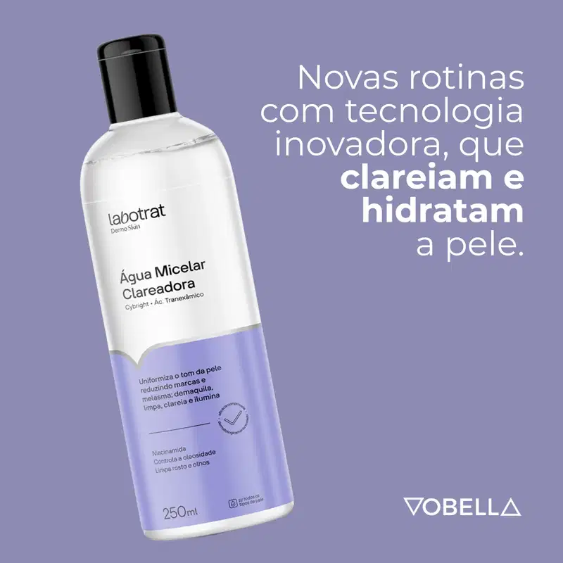 Água Micelar Clareadora Dermo Skin Hidrata Labotrat 250ml