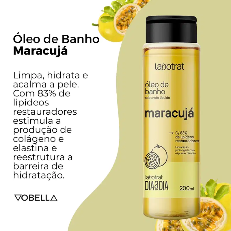 Sabonete Óleo De Banho Maracujá Dia Dia Corpo Labotrat 200ml