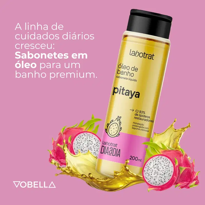 Sabonete Óleo De Banho Pitaya Dia Dia Corpo Labotrat 200ml