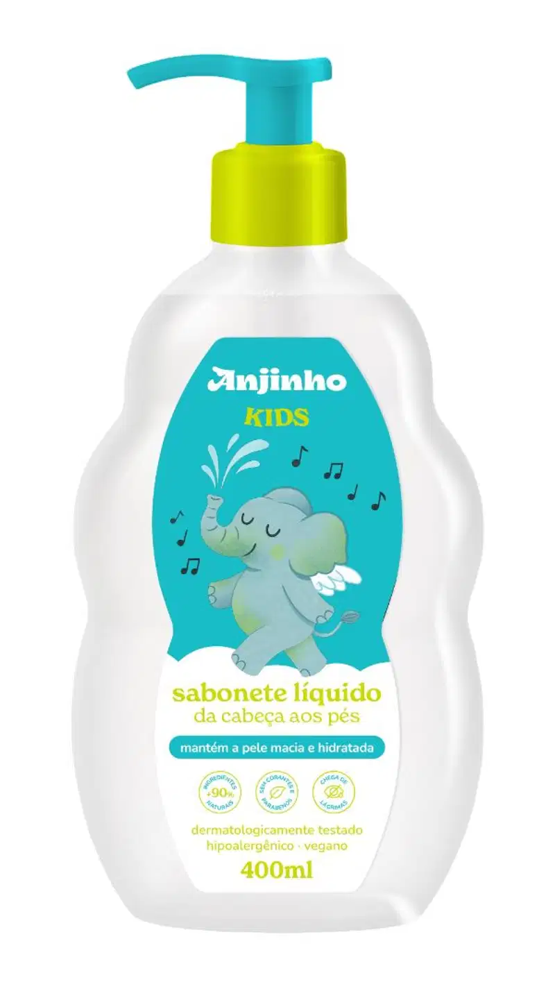 Anjinho Kids Sabonete Líquido Da Cabeça Aos Pés 400ml