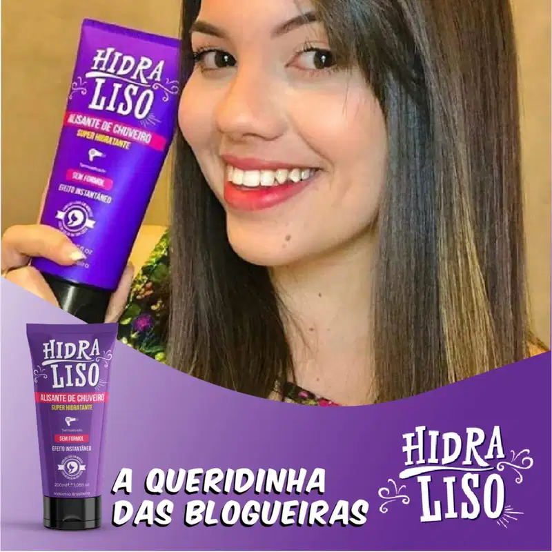 Alisante De Chuveiro Hidra Liso + Shampoo + Tônico Capilar