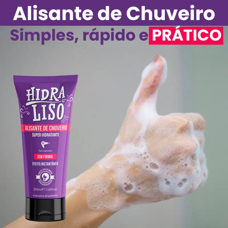Alisante De Chuveiro Hidra Liso + Shampoo + Tônico Capilar