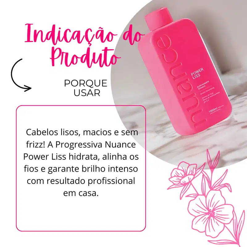 Escova Progressiva Power Liss Nuance 1 Litro Semi Definitiva