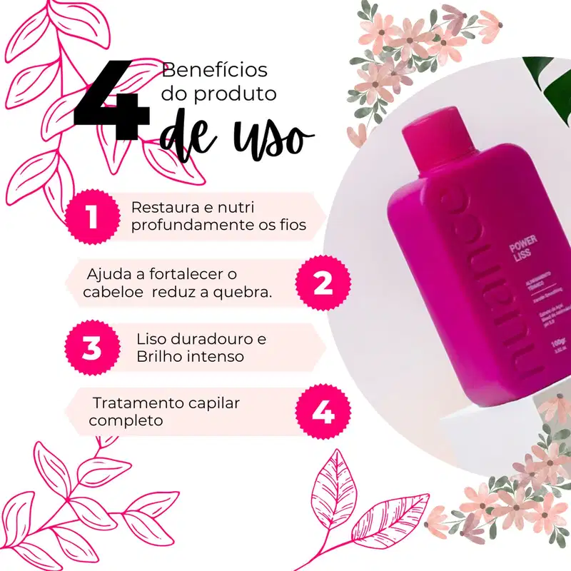 Power Liss Nuance Selagem Profissional Redutor Capilar 100g