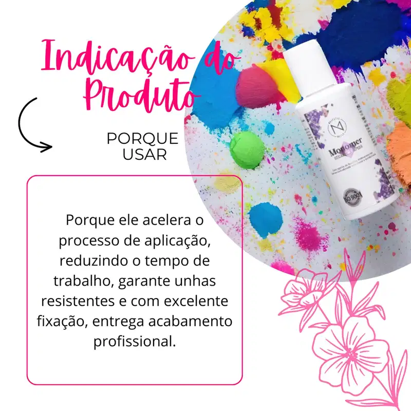 Líquido Monomer Para Unhas Em Gel Rápido 60ml Majestic Nails