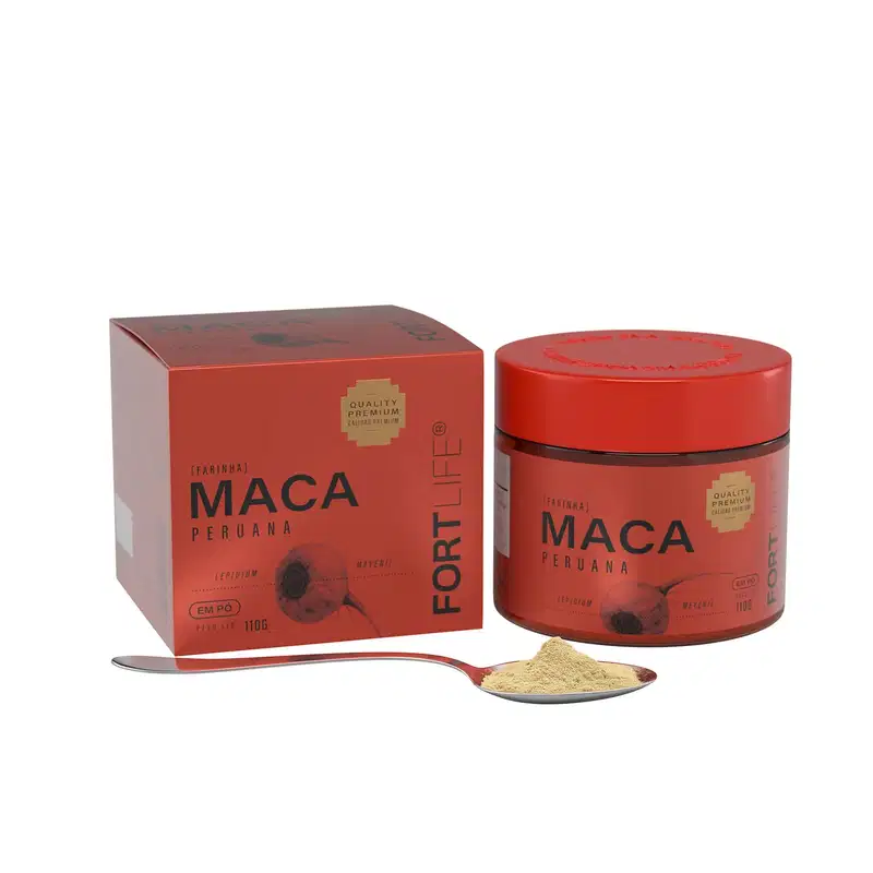 Suplemento Alimentar em Pó FortLife Pharma Maca Peruana, 110g.