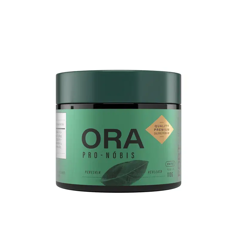 Suplemento Alimentar em Pó FortLife Pharma Ora Pro Nóbis, 110g.