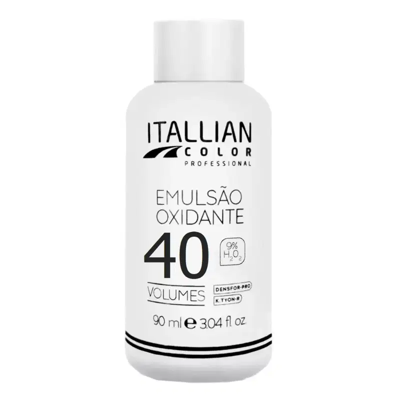 Emulsão Oxidante Estabilizada Itallian Color OX 40 Volumes - Água Oxigenada 90ml