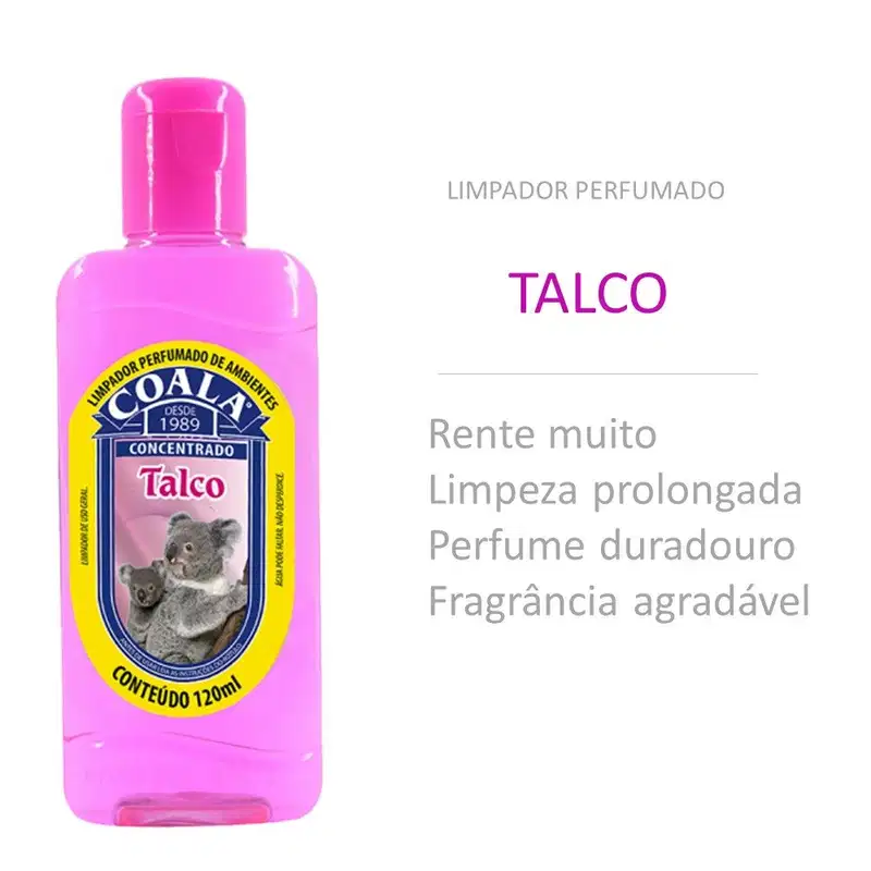 Limpador Concentrado Perfumado de Ambientes Talco Coala 120ml