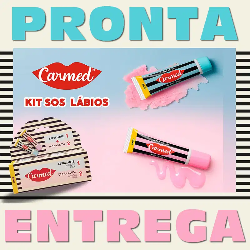 Kit Carmed Algodão Doce Esfoliante + Ultra Gloss (2 Produtos)