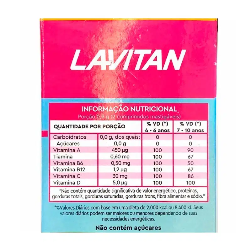 Kit 2 und Lavitan Kids Tutti-Frutti 60 Cpr