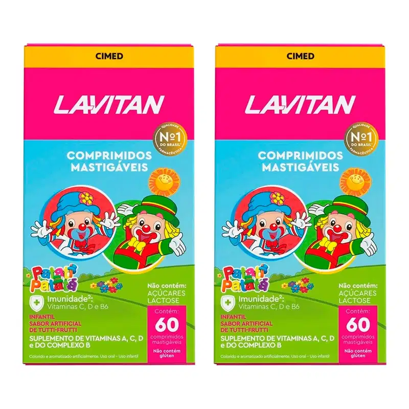 Kit 2 und Lavitan Kids Tutti-Frutti 60 Cpr