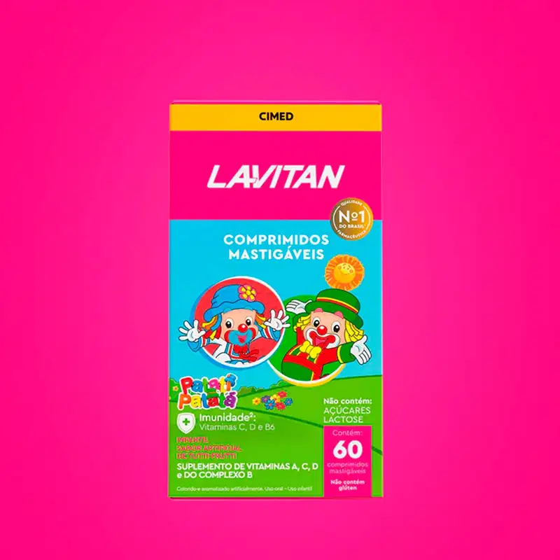 Kit 2 und Lavitan Kids Tutti-Frutti 60 Cpr