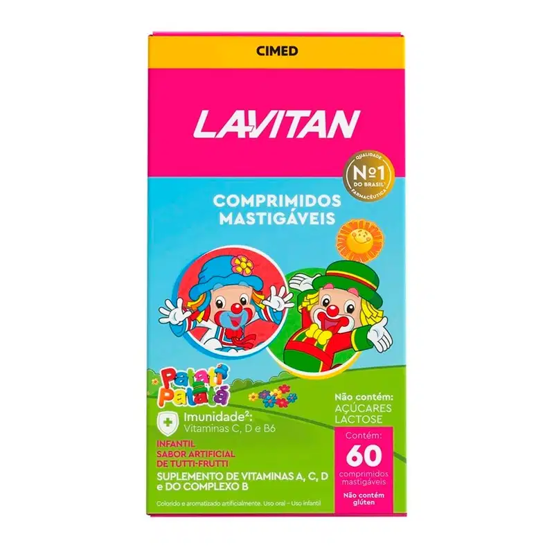Kit 2 und Lavitan Kids Tutti-Frutti 60 Cpr