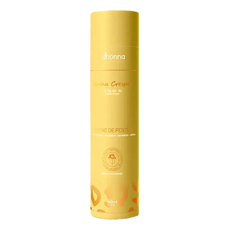 Duo Mix Creme de Pentear Crespos e Gel Creme Cachos 300mL - Dhonna |  O Combo Perfeito para Fios Definidos