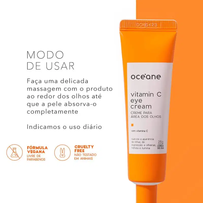Creme para Área dos Olhos Vitamin C Eye Cream Océane 25g
