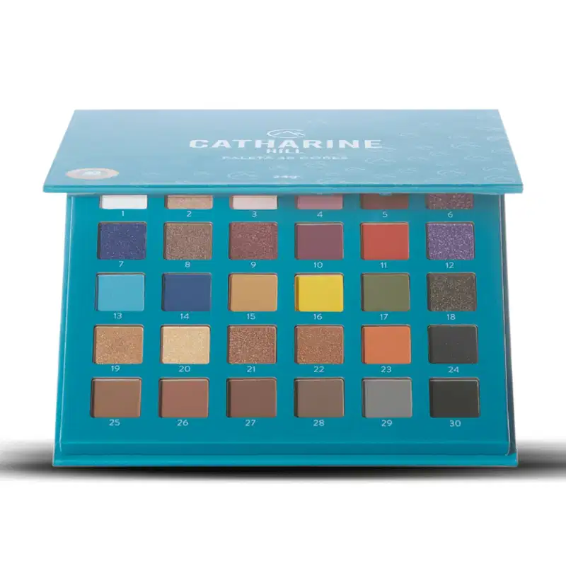 Paleta de Sombras 30 Cores com Espelho Catharine Hill