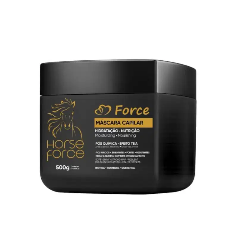 Kit Pós Química Horse Force - Hidratação, Nutrição Capilar e Brilho (3 Itens)