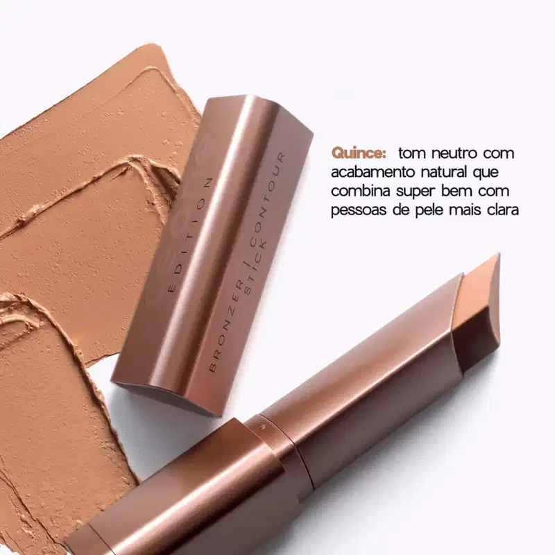 Bronzer Bastão Marrom Claro Contour Stick Quince Océane 8g