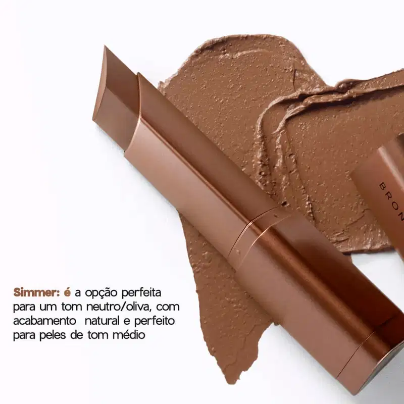 Bronzer Bastão Marrom Médio Contour Stick Simmer Océane 8g