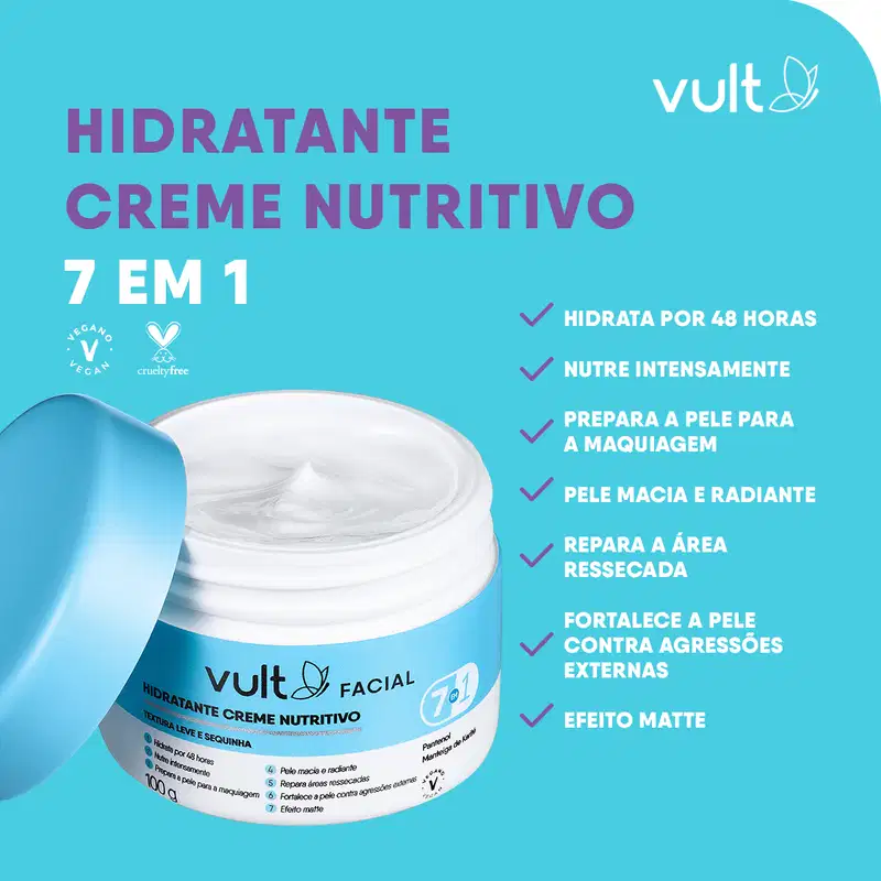 Creme Hidratante Facial Nutritivo 100g