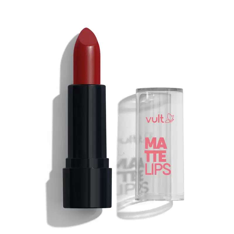 Batom Vermelho Carmim Matte Lips 3,8g
