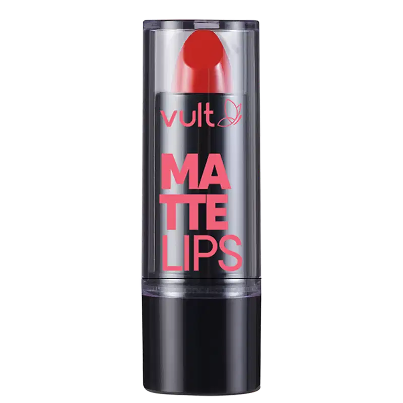 Batom Matte Vermelho Real Matte Lips 3,8g
