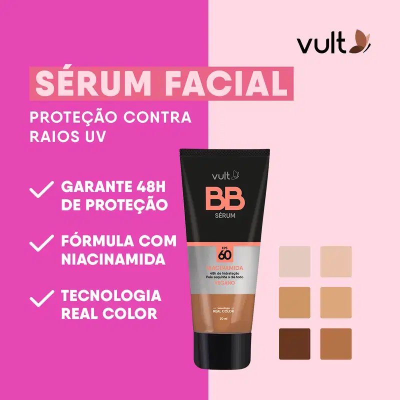 Sérum Facial BB Cream FPS 60 V210 30ml