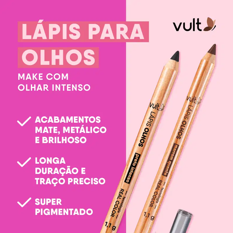 Lápis para Olhos Marrom Quente 1,1g