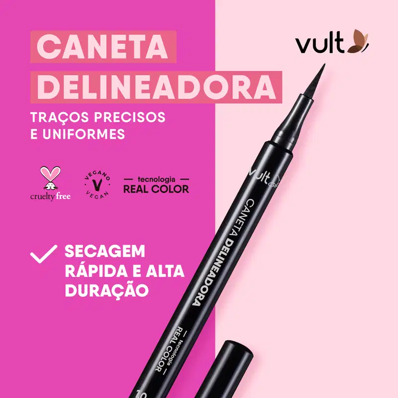 Caneta Delineadora para Olhos Preto 1ml