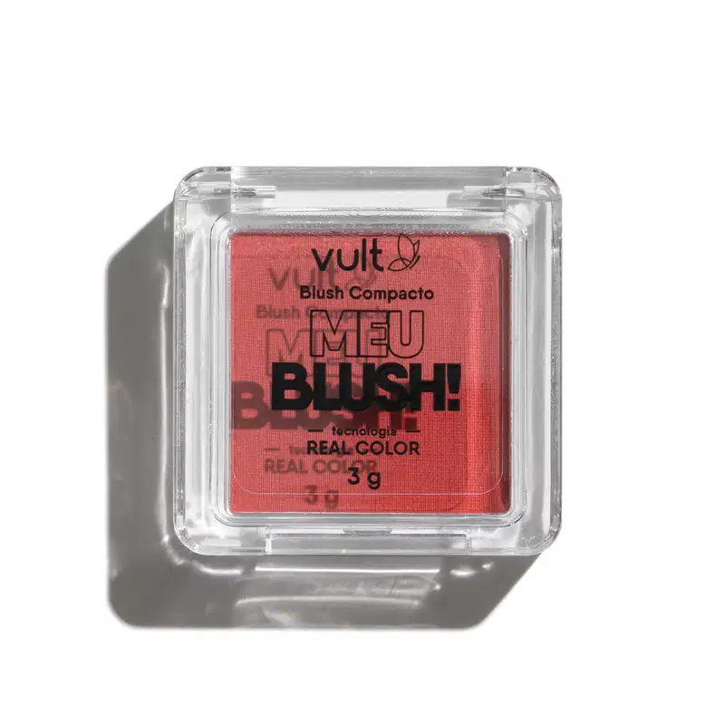Blush Compacto Rosa Perolado Meu Blush! 3g