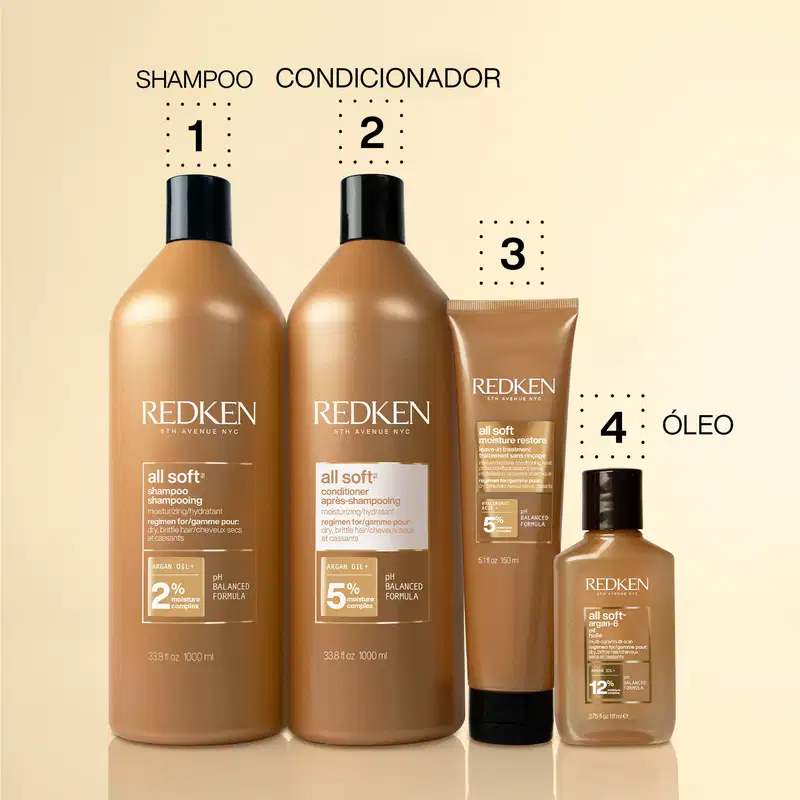 Redken All Soft Óleo de Argan -  Condicionador Hidratante 1L