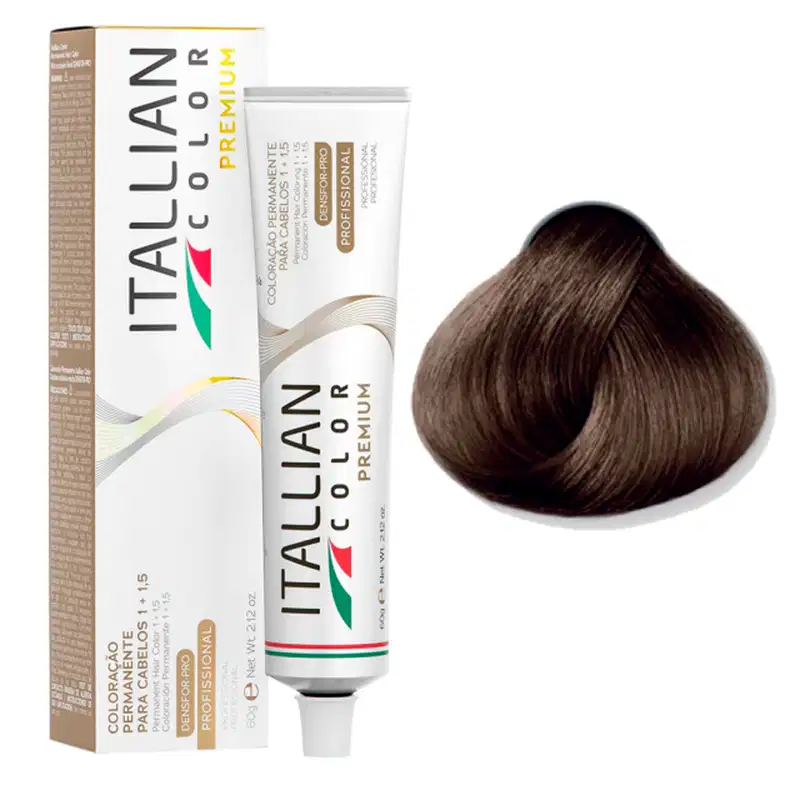 Itallian Color Premium 5.7 Cast. Claro Marrom+OXI 20vol 90ml