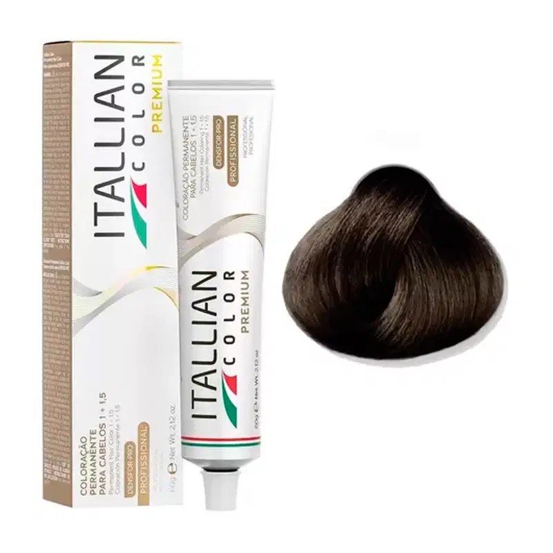 Itallian Color Premium 4.00 Castanho Plus + OXI 20vol 90ml