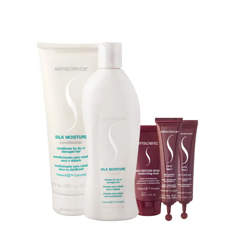 Kit Senscience Silk Moisture Inner Restore Intensif CPR Home Care (5 Produtos)