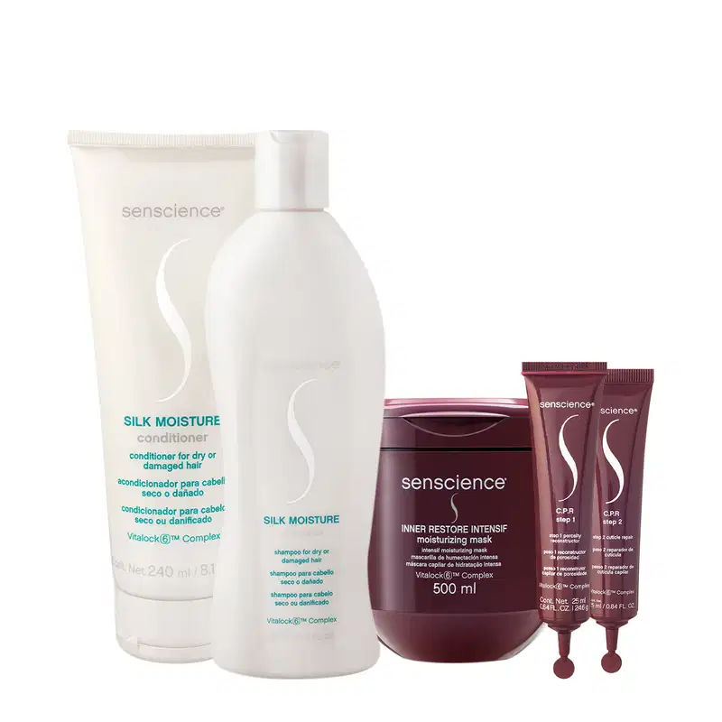 Kit Senscience Silk Moisture Inner Restore Intensif CPR Plus (5 Produtos)