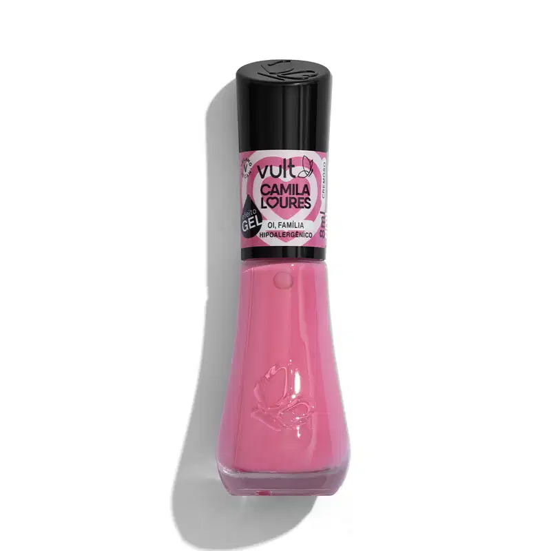 Esmalte Efeito Gel Rosa Oi, Família! Camila Loures 8ml