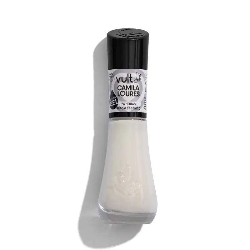 Esmalte Efeito Gel Branco Perolado 24 horas Camila Loures 8ml