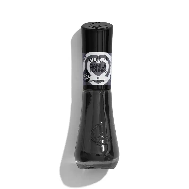 Esmalte Efeito Gel Cinza Escuro Xis Camila Loures 8ml