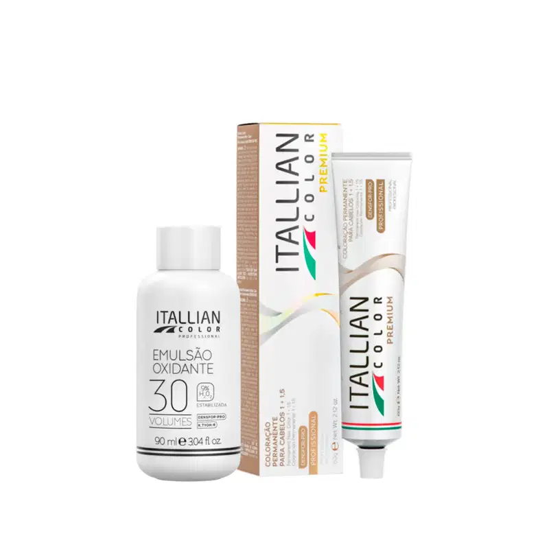 Itallian Color Premium 7.1 Louro Cinza + OXI 30vol 90ml