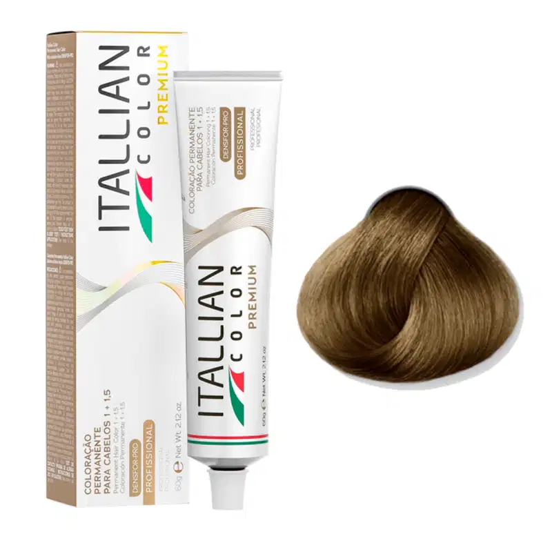 Itallian Color Premium 8.17 Louro Cinza Marrom+OXI20vol90ml