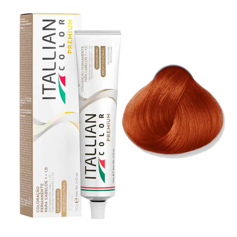 Itallian Color Premium 8.44 Louro Cobre Intenso+OXI20vol90m